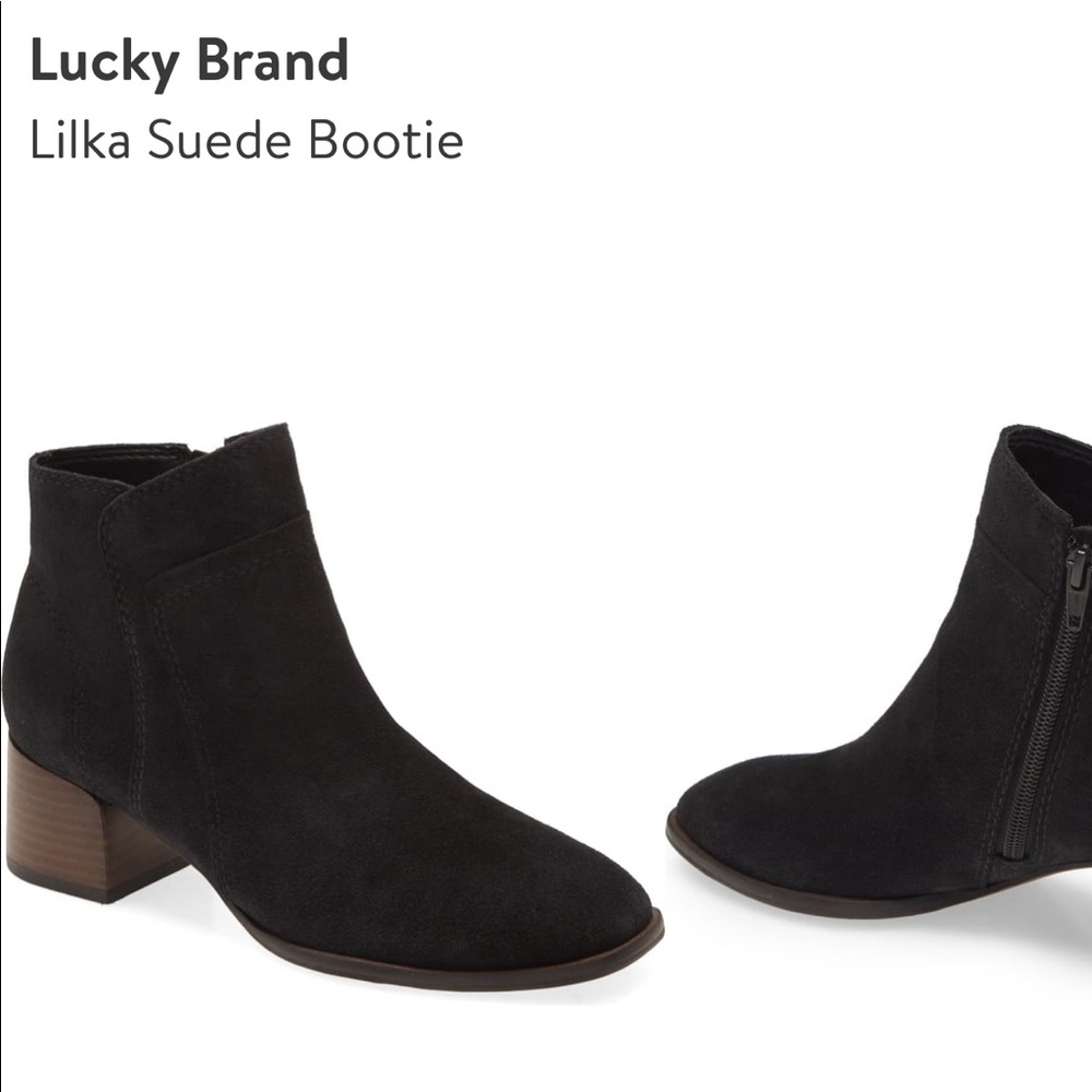 Lucky Brand suede bootie